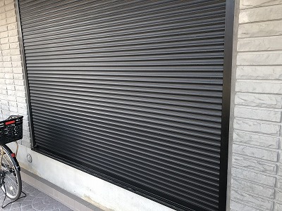 シャッター洗浄完了