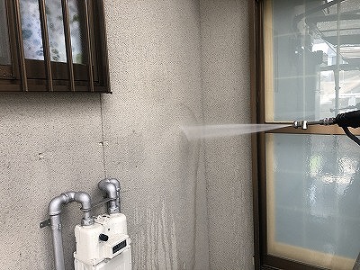 外壁の高圧洗浄