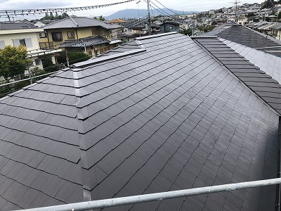 屋根の仕上げ2回目