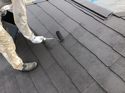 屋根の仕上げ2回目