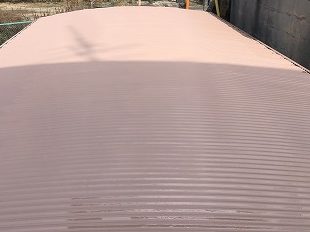 ガレージ屋根　塗装完了