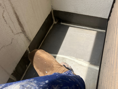 変成コーキング塗布
