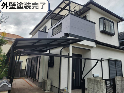 外壁塗装工事完了