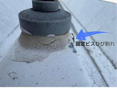 固定ビスの劣化